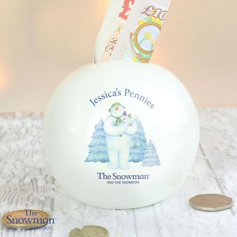 Personalised The Snowman & The Snowdog Money Box Extra Image 3